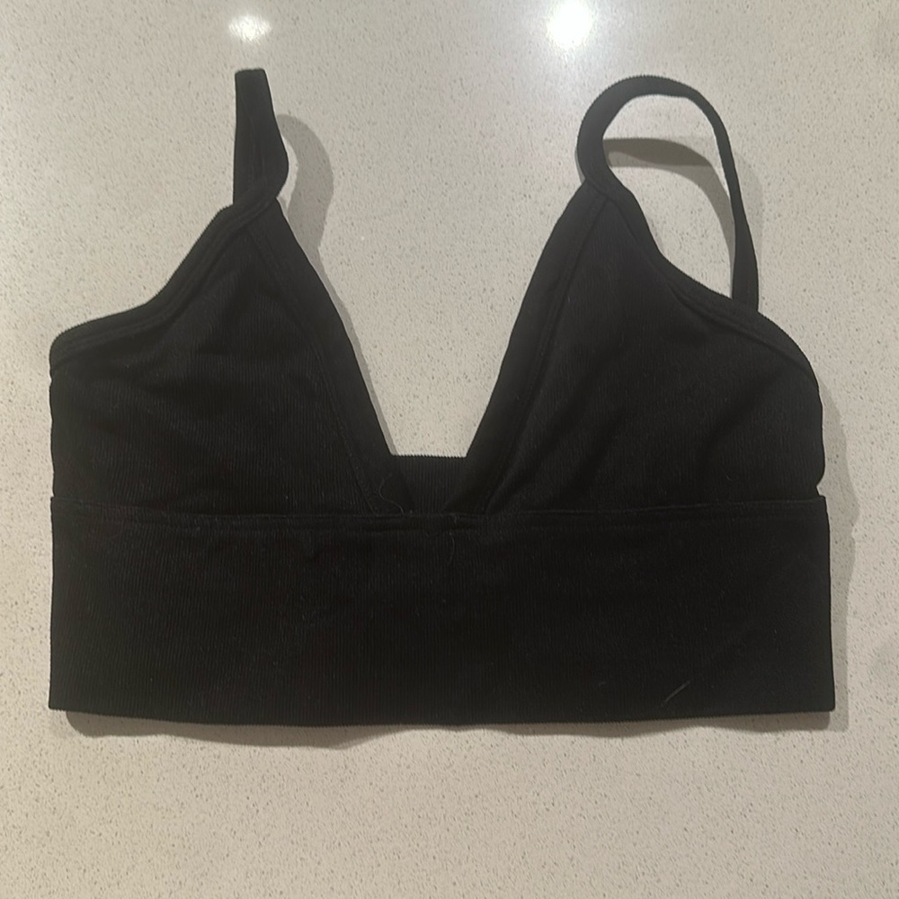 Urban Outfitters black triangle bralette- size Medium